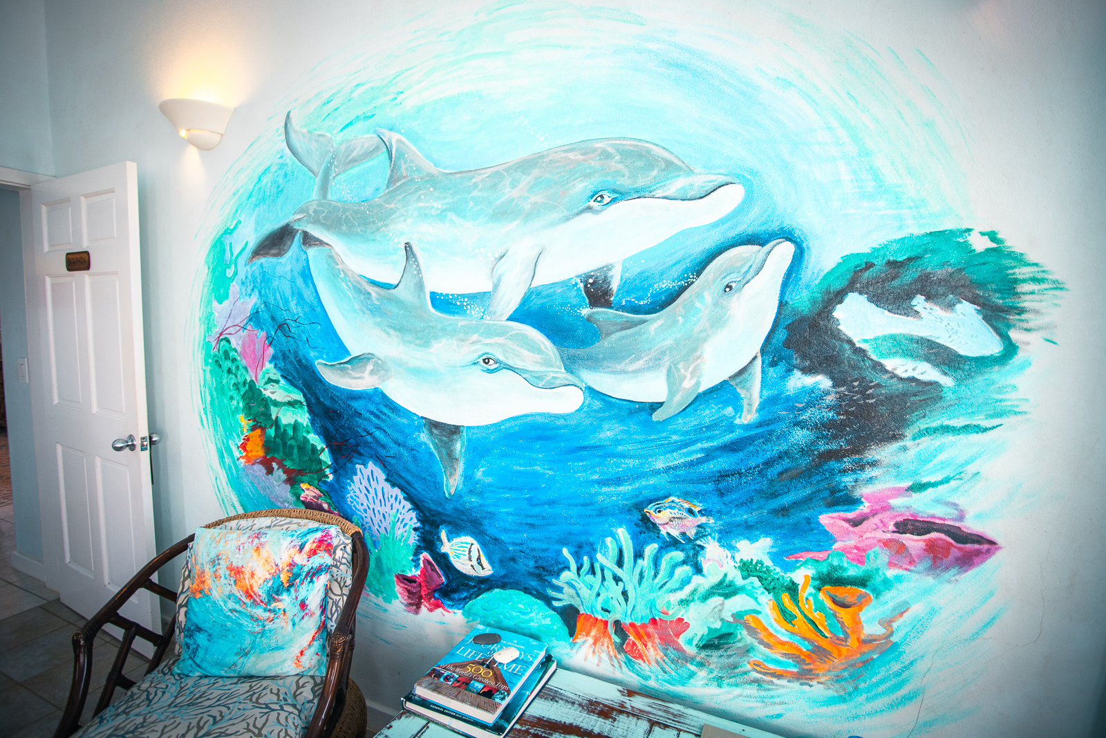 dolphin mural